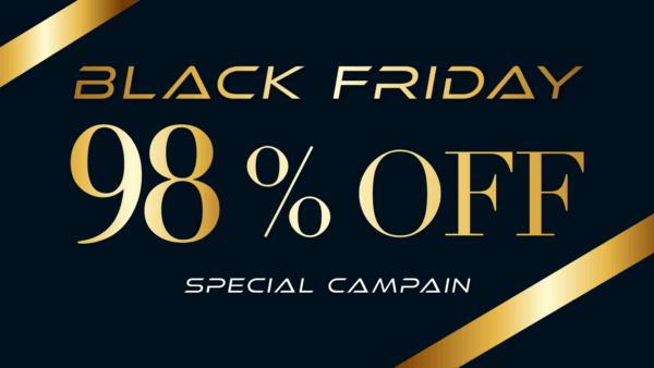 【驚異の98%OFF】DEEP BLACK FRIDAYキャンペーン開催🔥